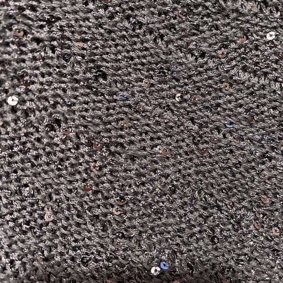INC Navy Sequin Knit Top Sz S NWOT - Picture 6 of 7